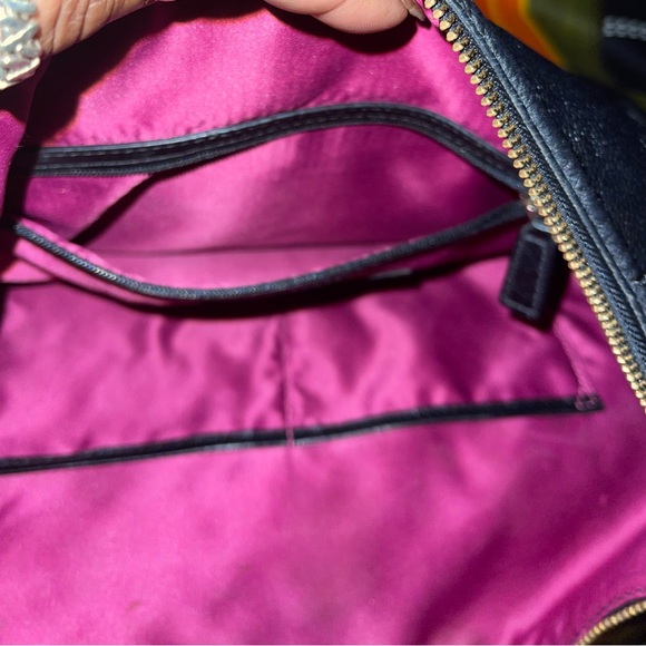 Cole Haan Black Pebble Leather Hand/Shoulder Bag - Picture 12 of 14